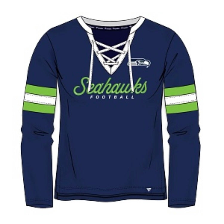 Women's Seahawks Long Sleeve Lace Tee – Gameday Sports Shop