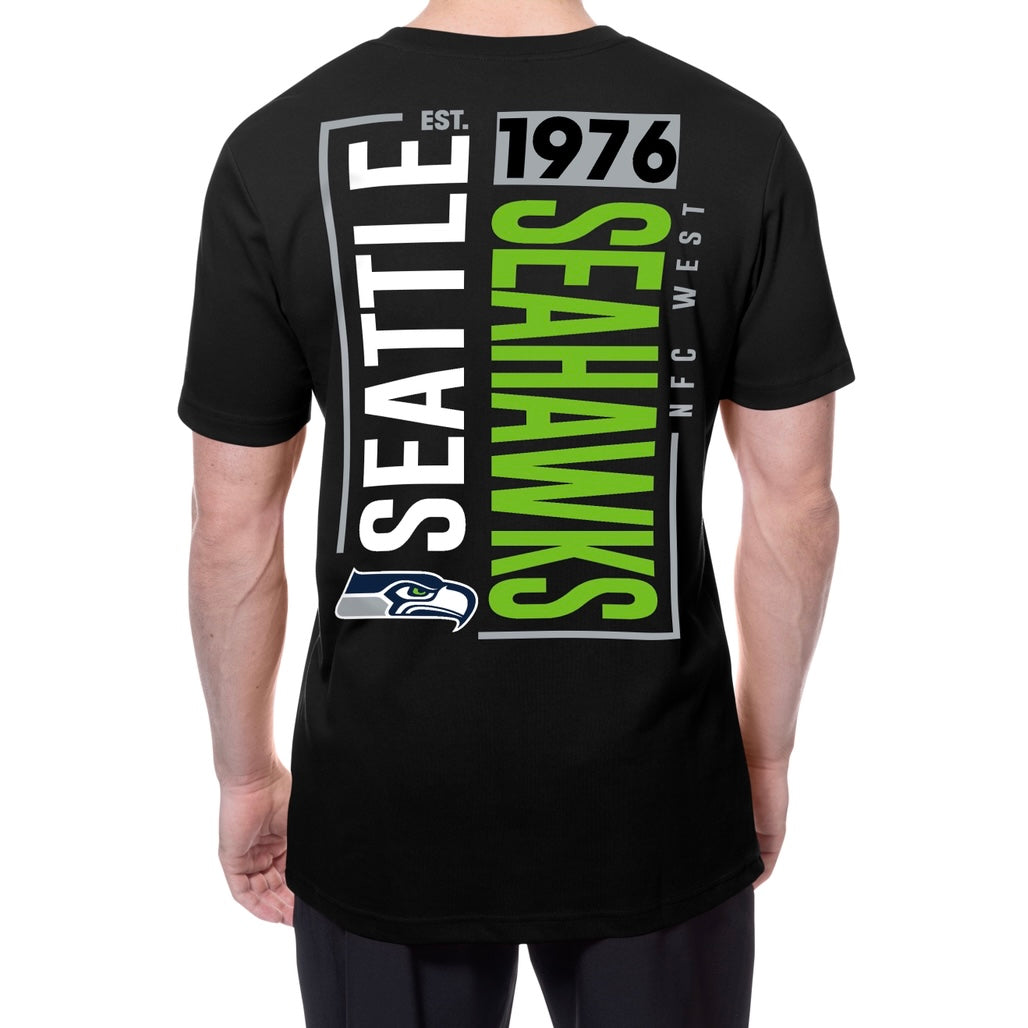 Seahawks Graphic Wordmark Black Tee