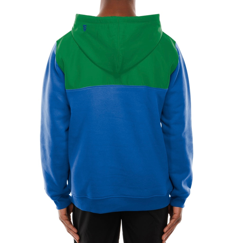 Seahawks Retro DryTek Wordmark 1/4 Zip Hooded Sweatshirt