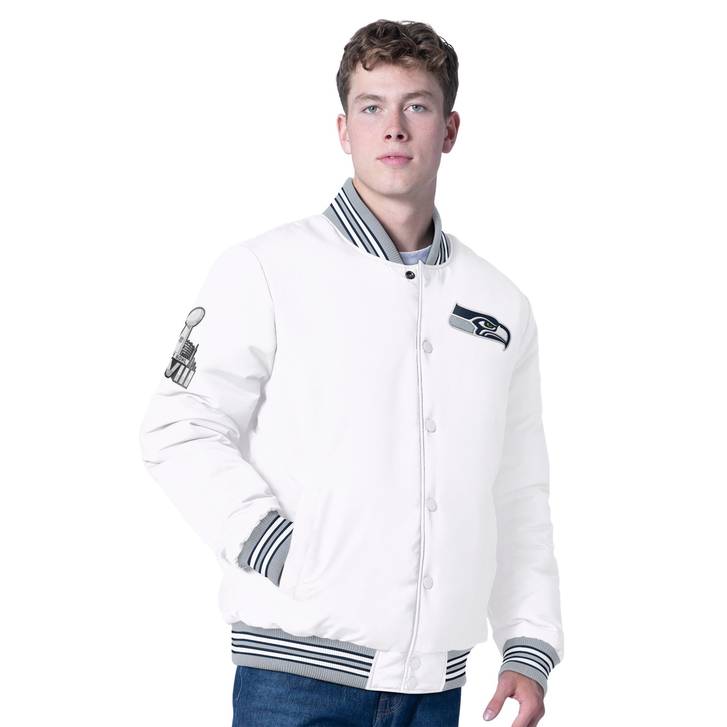 Seahawks Home and Away Reversible XLVIII Jacket