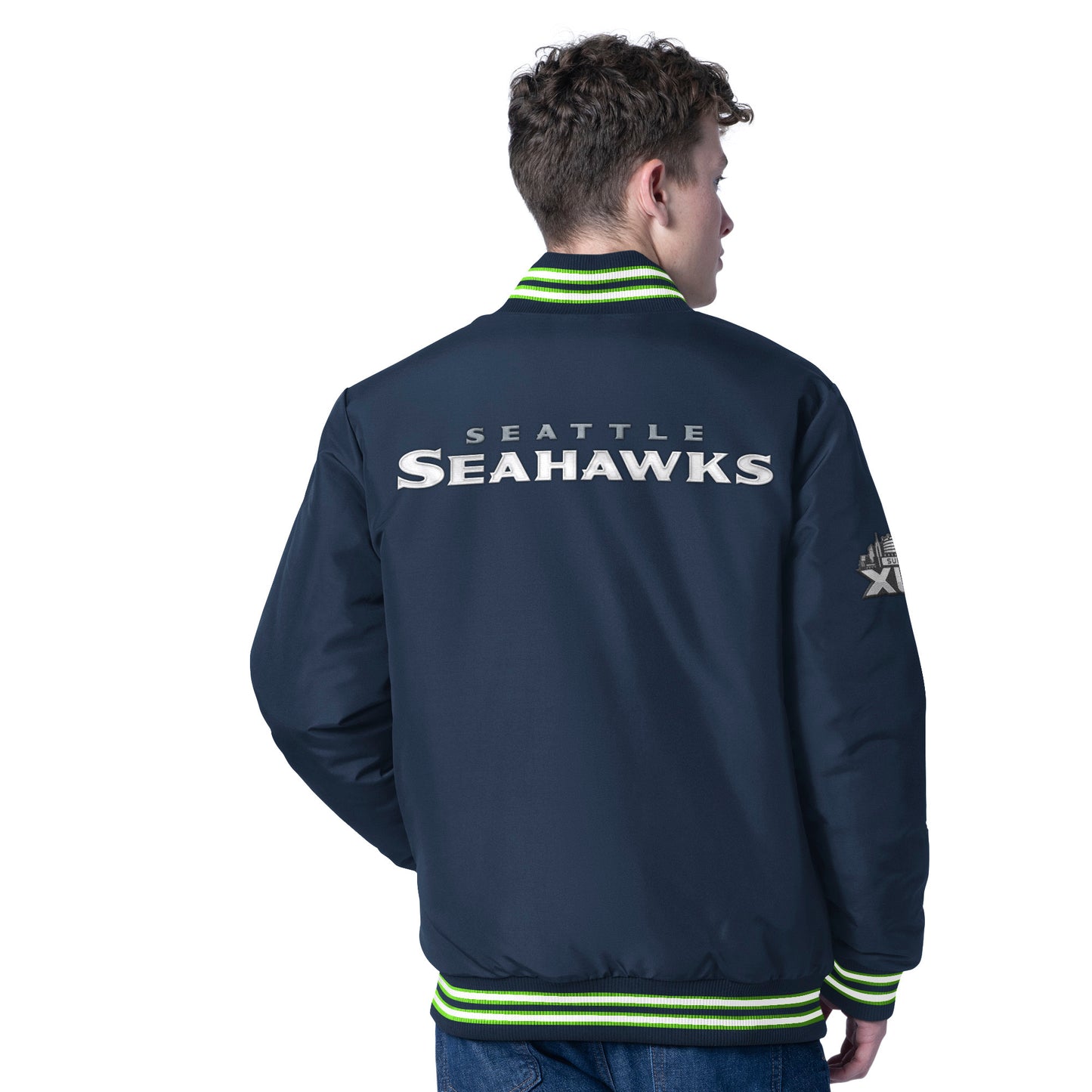 Seahawks Home and Away Reversible XLVIII Jacket