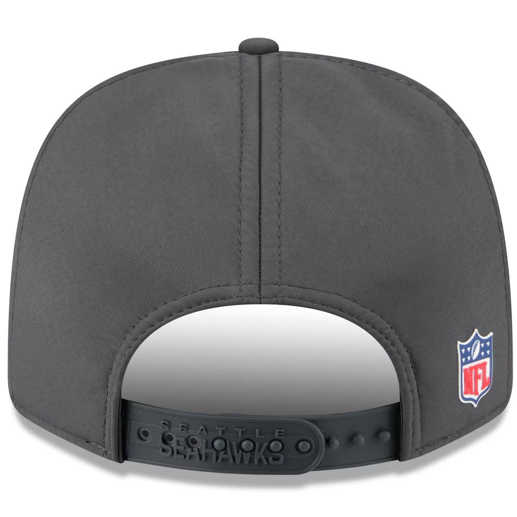 Seahawks 2025 Sideline Cold Weather Snapback Charcoal Hat