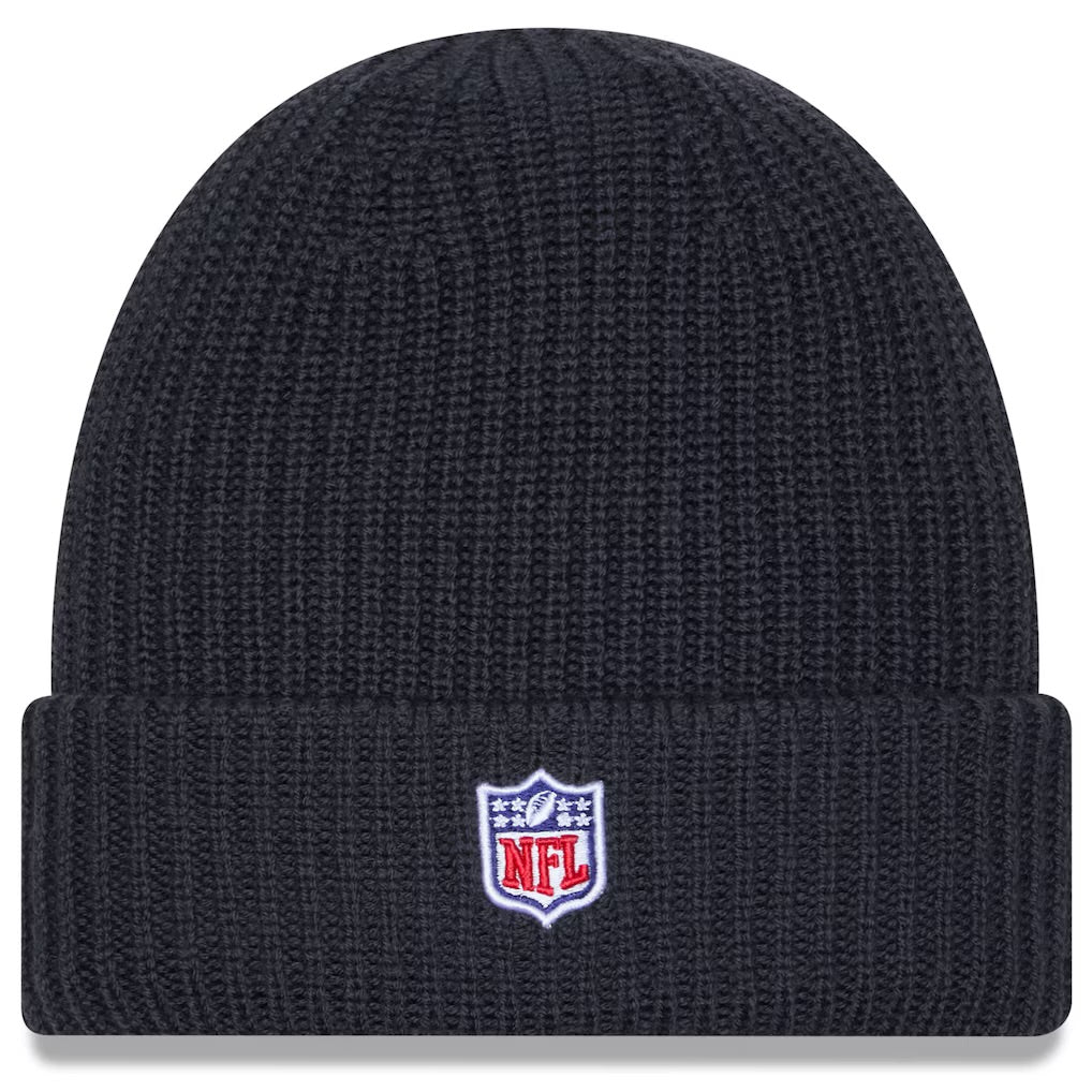 Seahawks 2025 Official Sideline Dark Navy Cuffed Knit Beanie