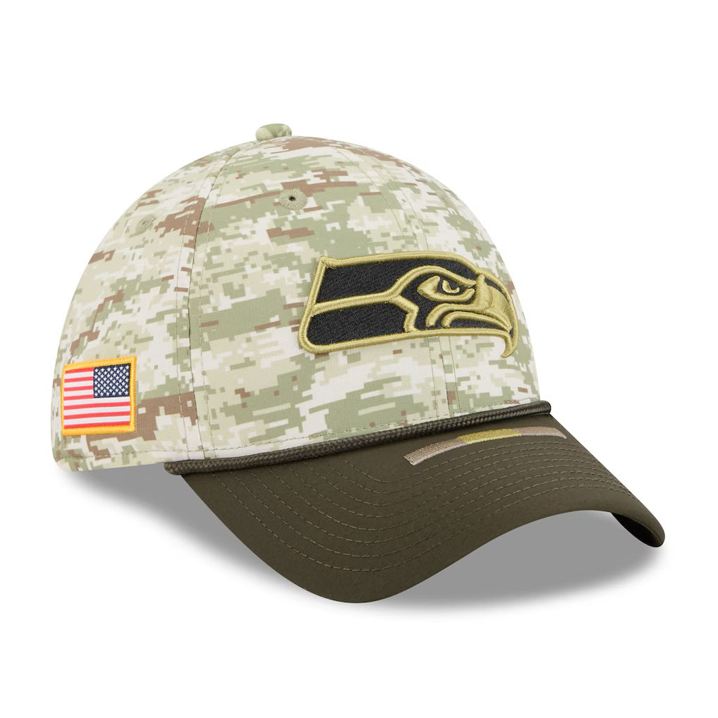 Seahawks 2025 Salute To Service Stretch-Fit Hat