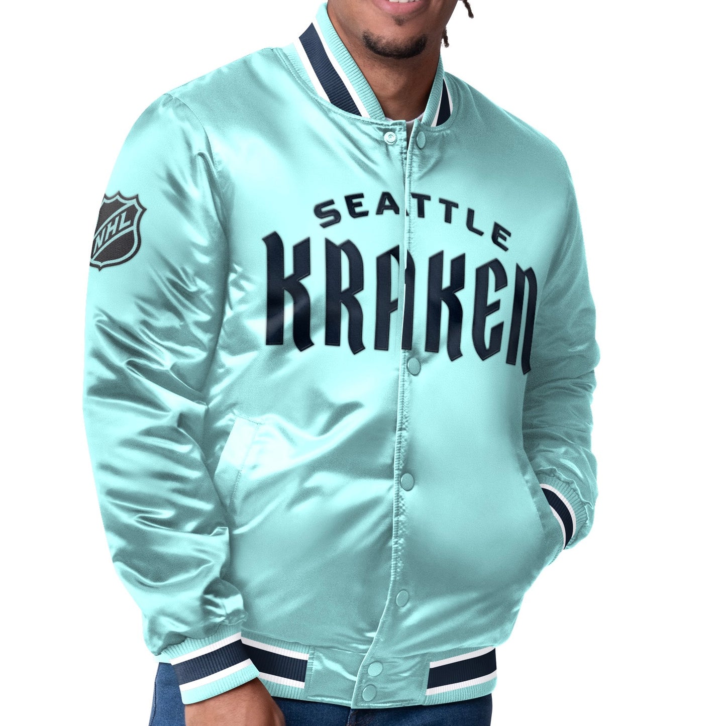 Kraken REVERSIBLE Deep Sea Navy / Ice Starter Jacket