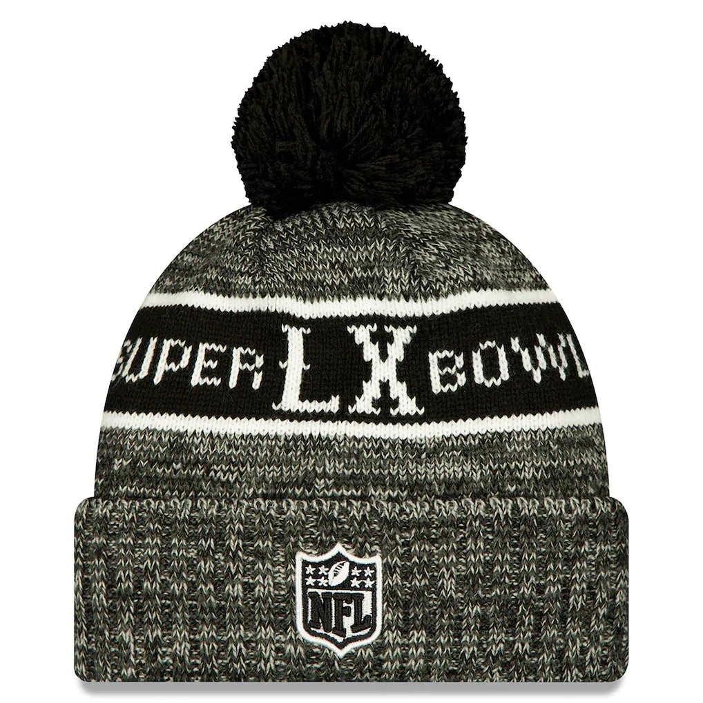 Seahawks Super Bowl LX Official Pom Knit Beanie