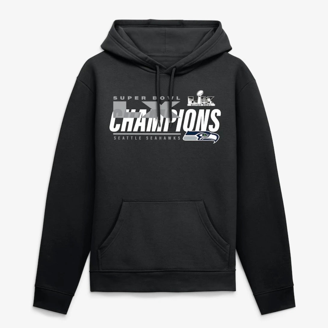 Seahawks Super Bowl LX Champions Official Graphic Pullover Hooded Sweatshirt
