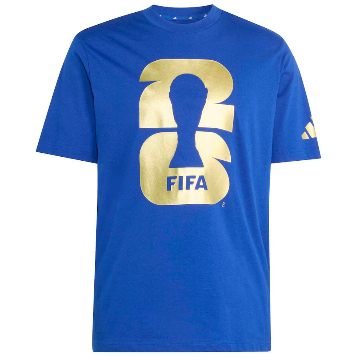 FIFA World Cup 2026 Gold Logo Blue Tee