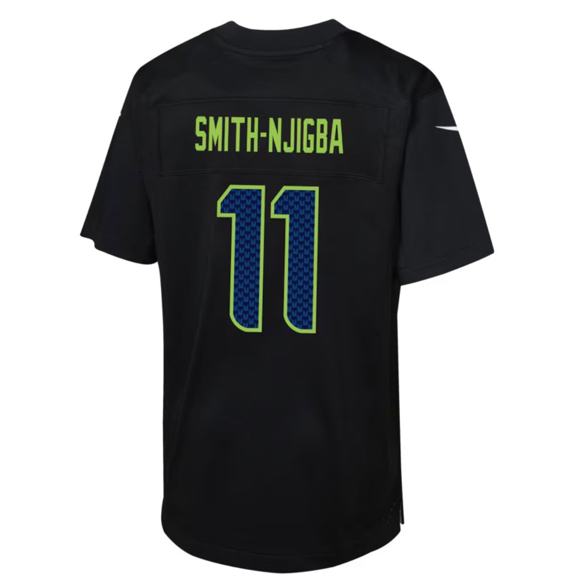 Youth Seahawks “Smith-Njigba 11” Super Bowl LX Blackout Game Jersey