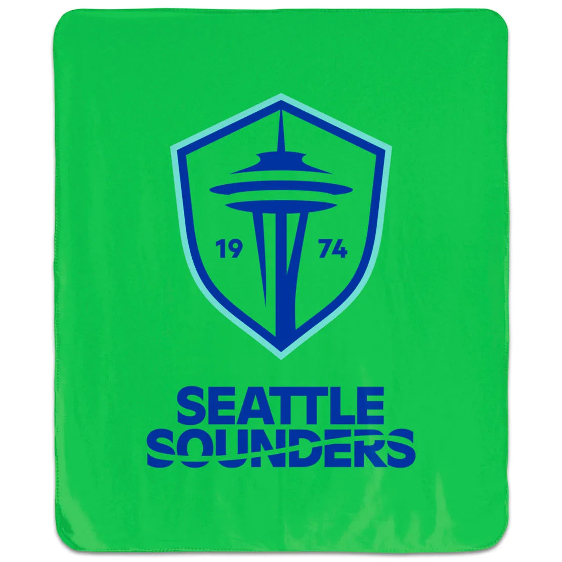 Sounders Rave Green Logo Blanket