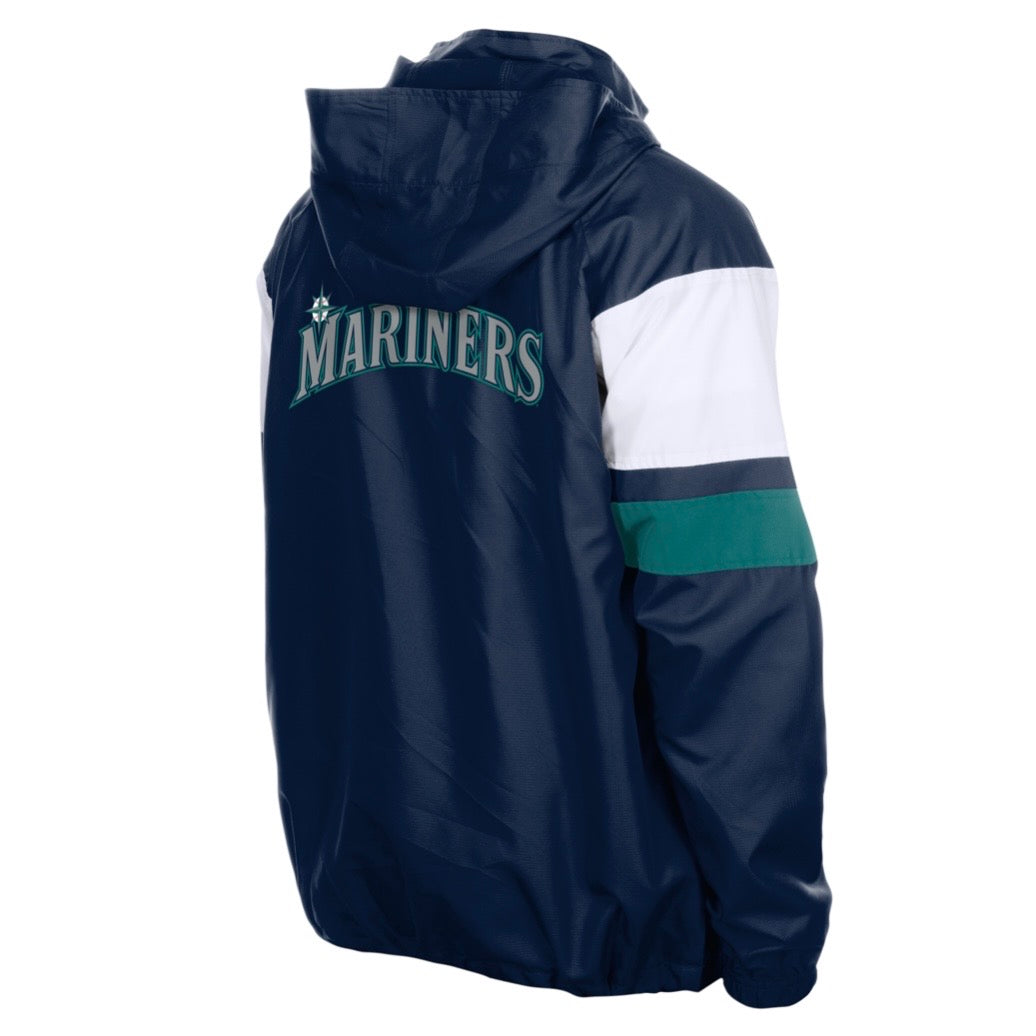 Mariners DryTek Team Color Quarter Zip Hooded Jacket