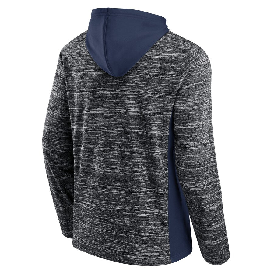 Kraken Charcoal/Deep Sea Blue Dry-Fit Fleece Pullover Hooded Sweatshirt