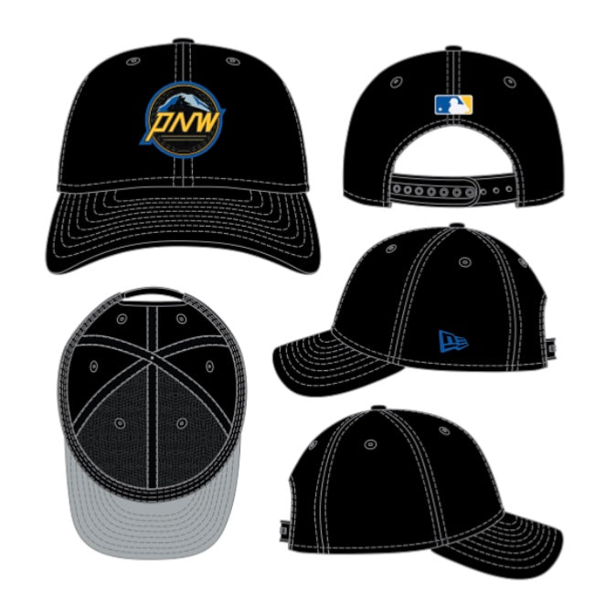 Mariners City PNW Black Snapback Hat