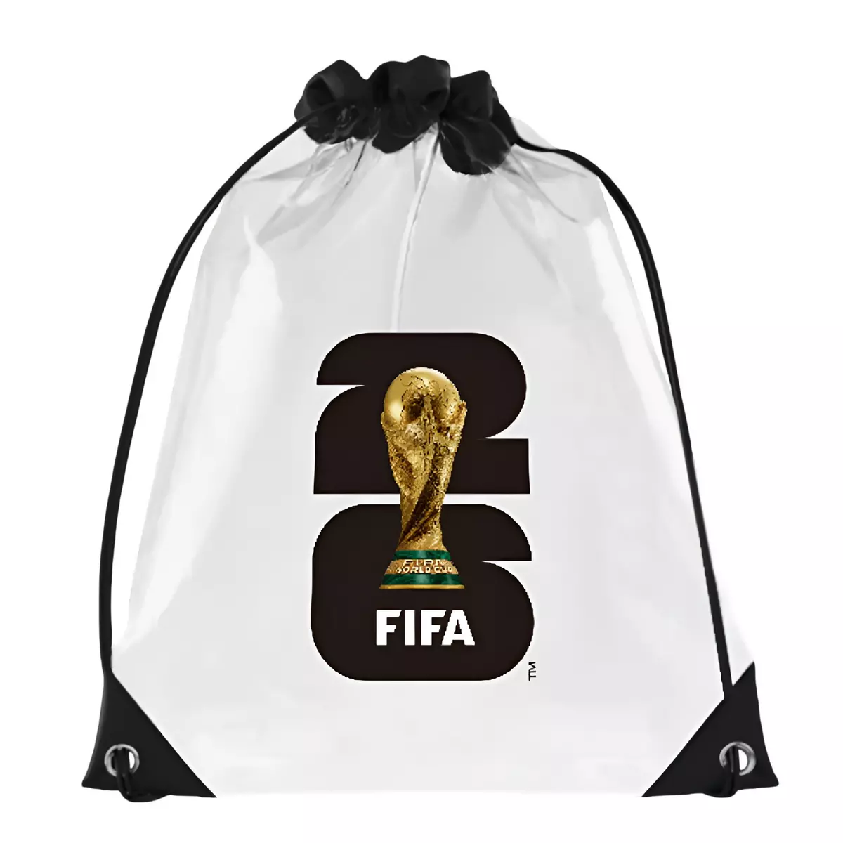 FIFA World Cup 2026 Clear Drawstring Backpack - Stadium Approved