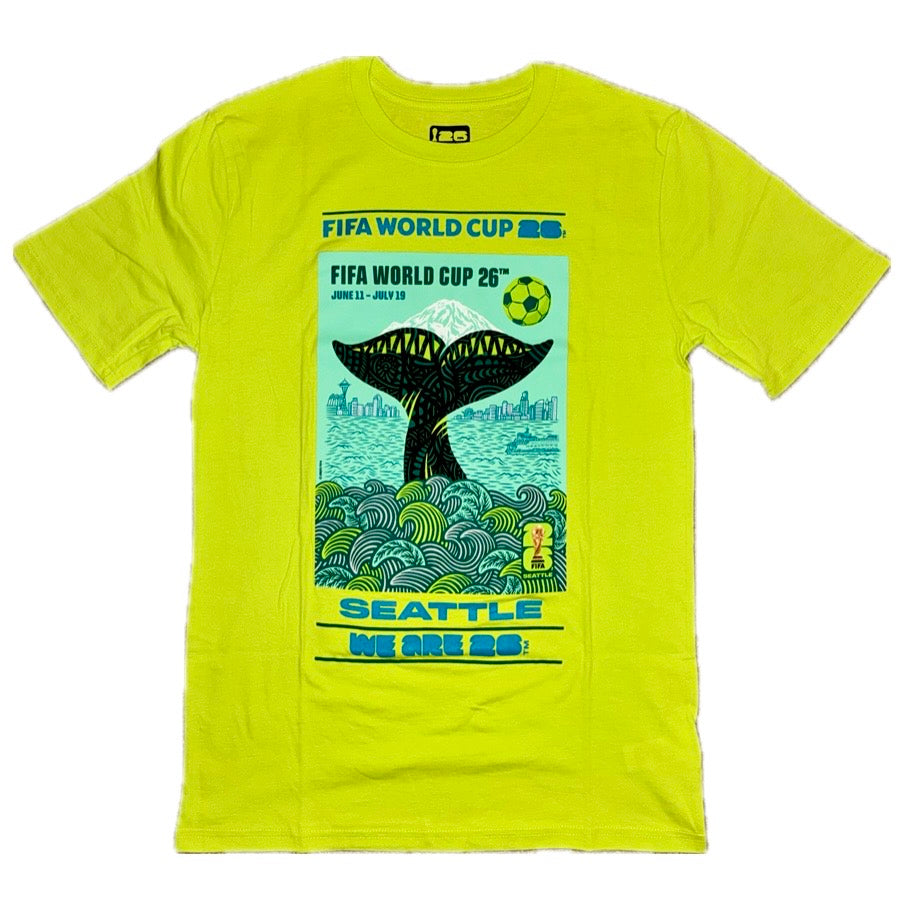 FIFA World Cup 2026 Seattle Poster Neon Tee
