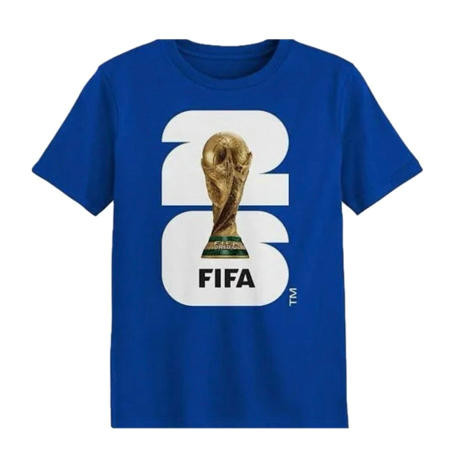Youth FIFA World Cup 2026 Trophy Blue Tee