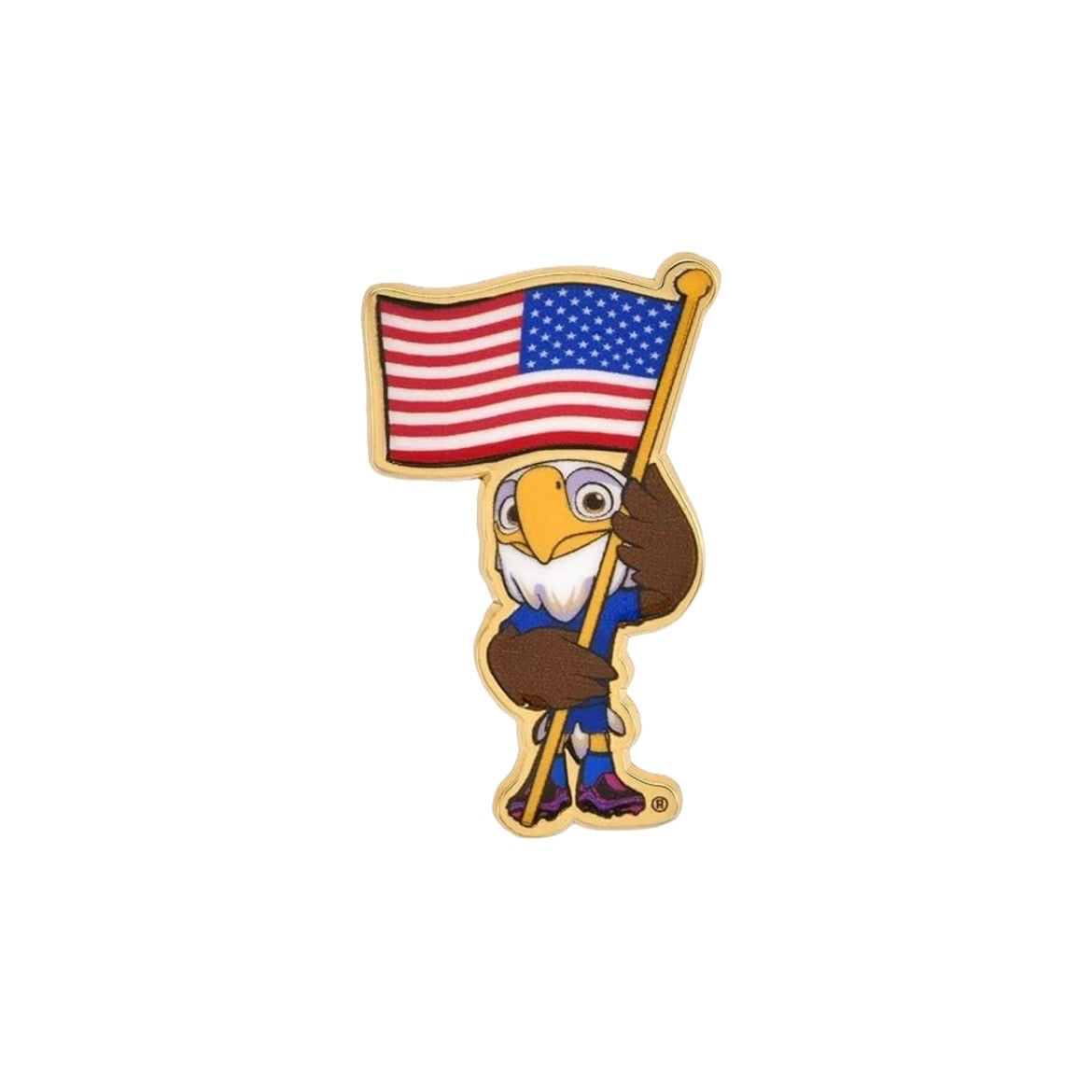 FIFA World Cup 2026 USA Flag Clutch Mascot Pin