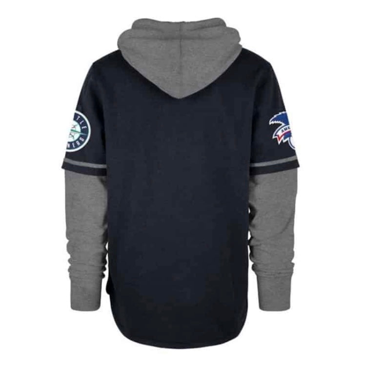 Mariners Navy Jersey Hooded Sweatshirt