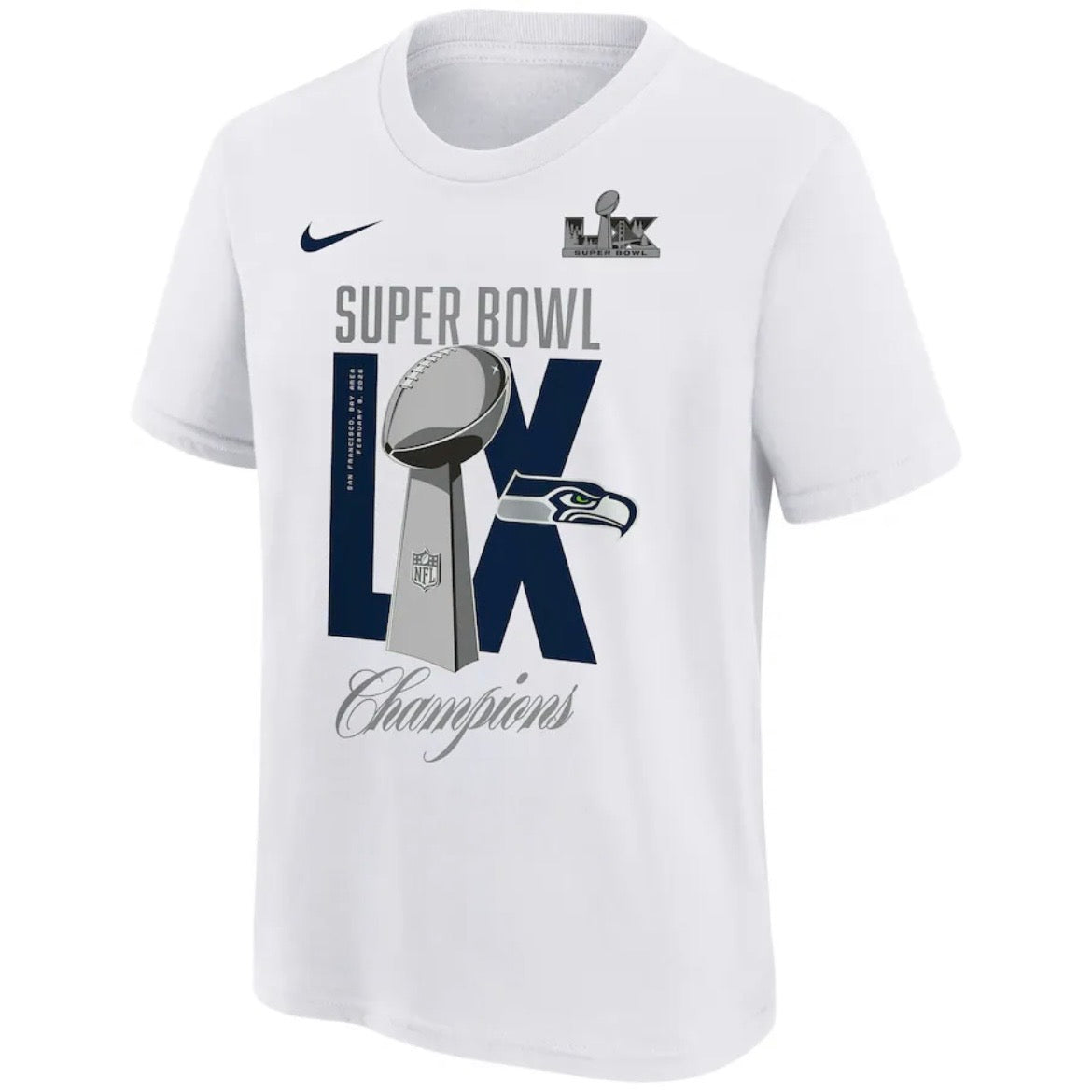 Youth Seahawks Super Bowl LX Champions Lombardi Tee