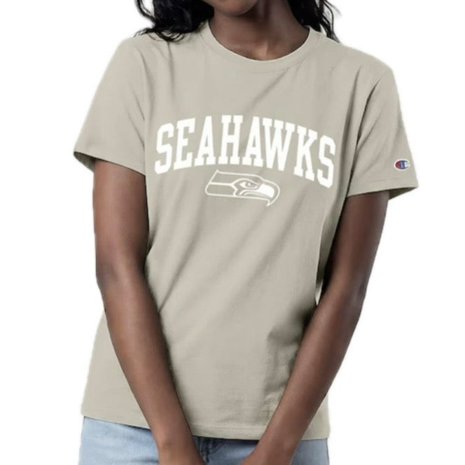 Women’s Light Brown Wordmark Tee