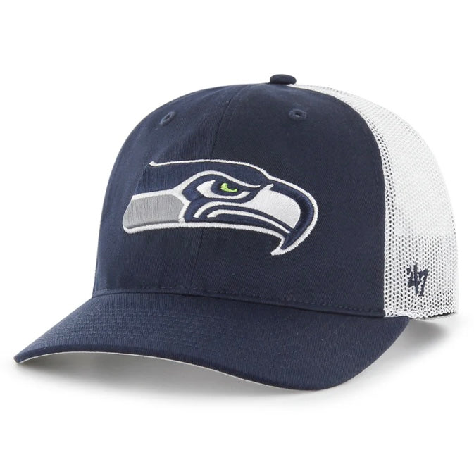 Seahawks Navy/White Adjustable Trucker Hat