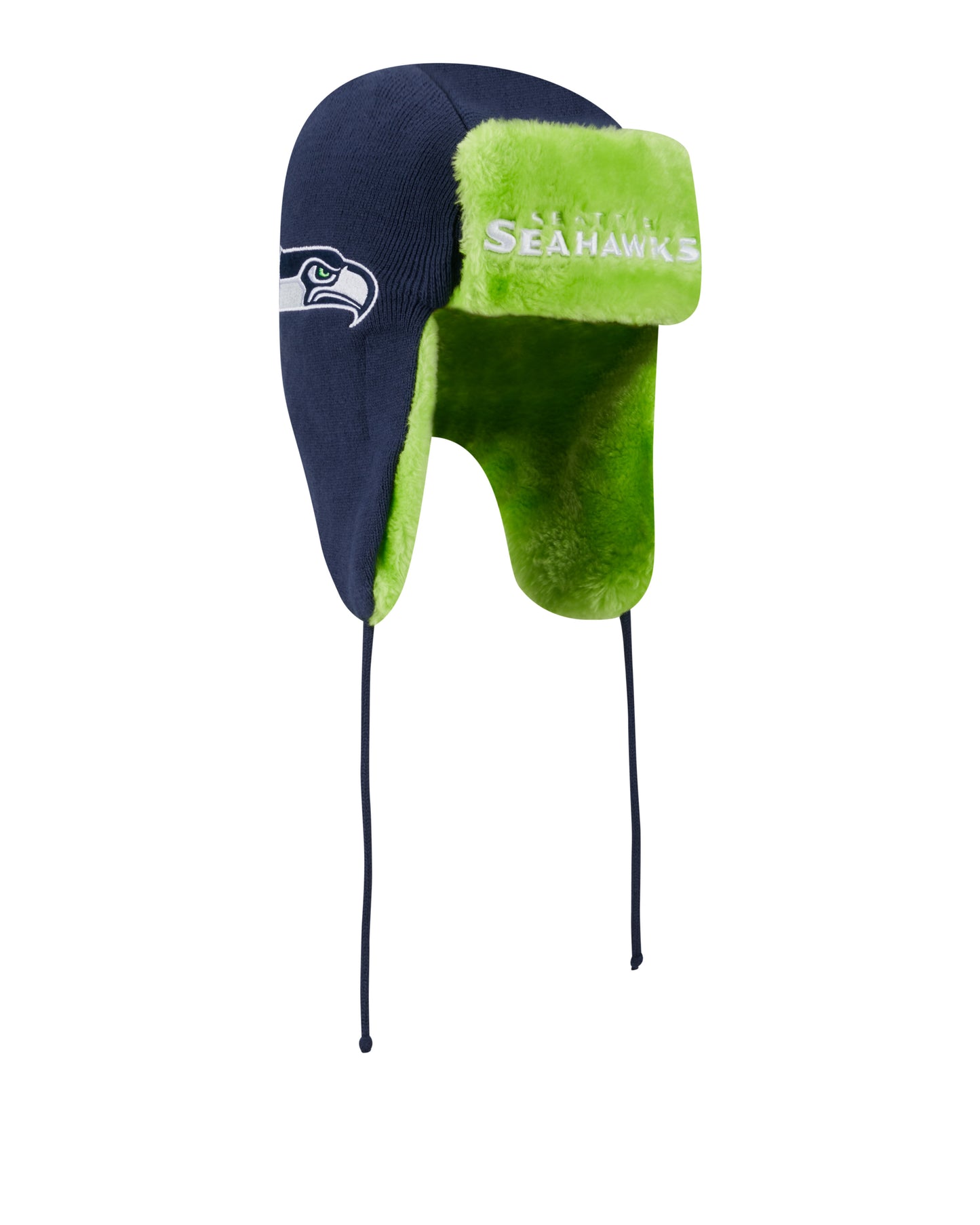 Seahawks Helmet Trapper Knit Beanie