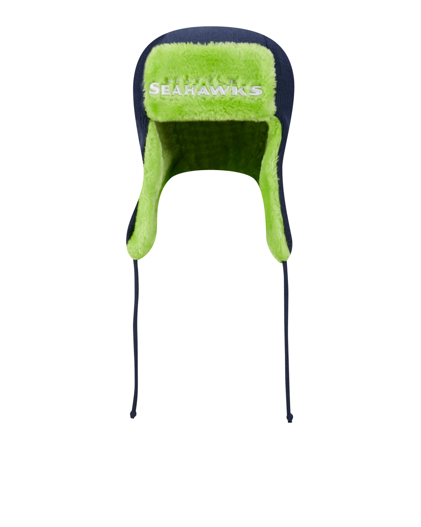 Seahawks Helmet Trapper Knit Beanie