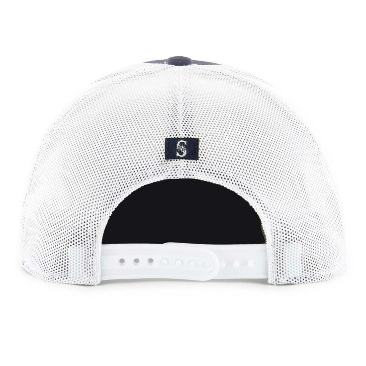 Mariners Navy White Premium Snapback Trucker Hat