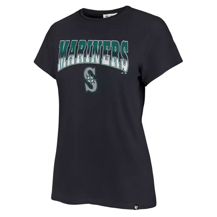 Women's Mariners Navy Arch Graphic Tee