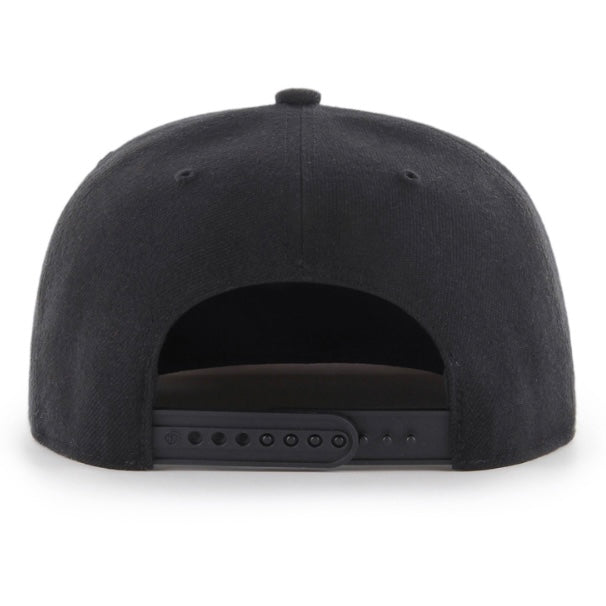 Mariners Black Sure Shot Snapback Hat