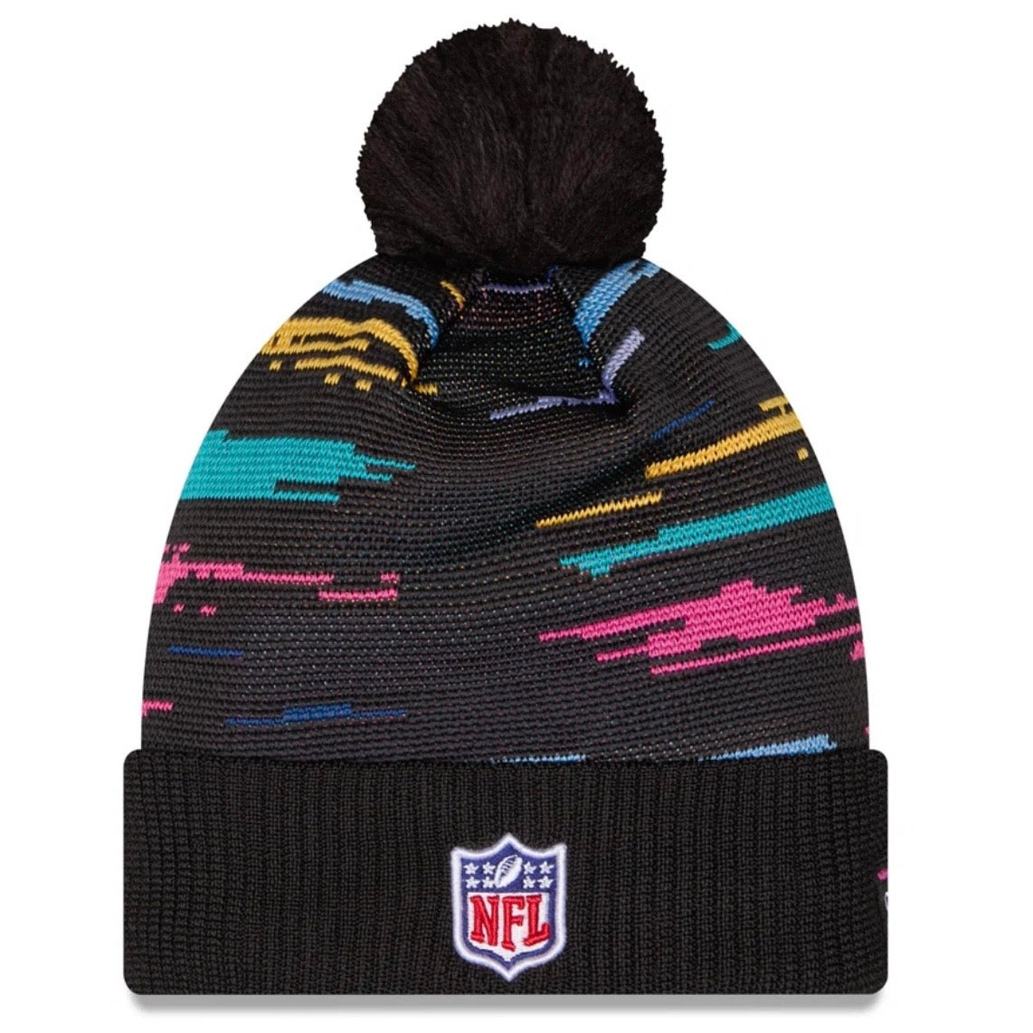 Women's Seahawks 2026 Sideline Crucial Catch Pom Cuff-Knit Beanie