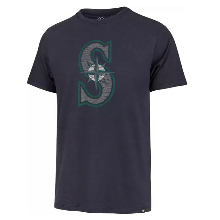 Mariners Navy Primary Logo Tee