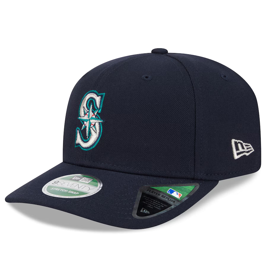 Mariners 2025 Postseason Official 9Seventy Stretch-Snap Navy Hat