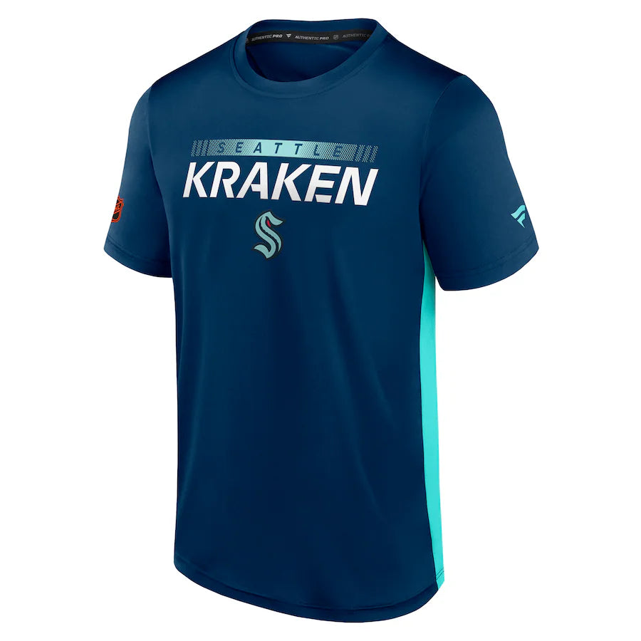 Kraken Navy / Ice Blue Dry-Fit Rink Tech Tee