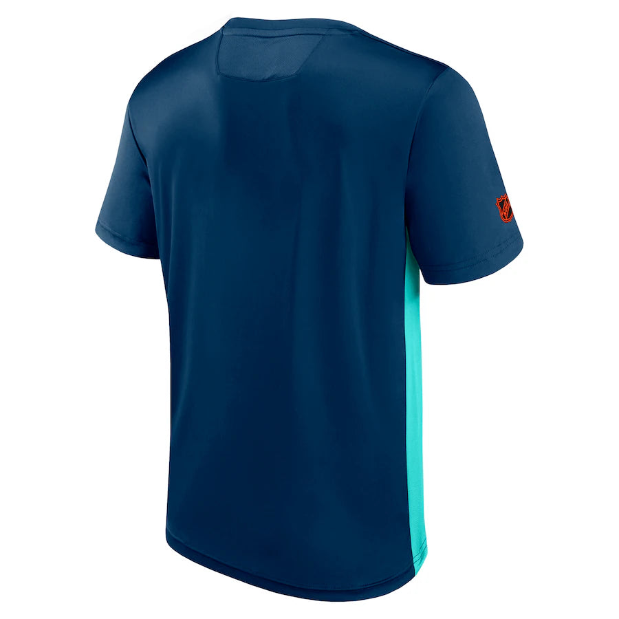Kraken Navy / Ice Blue Dry-Fit Rink Tech Tee