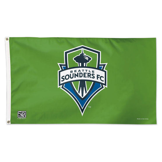 Sounders Logo Deluxe 3x5 Flag (Old Logo)