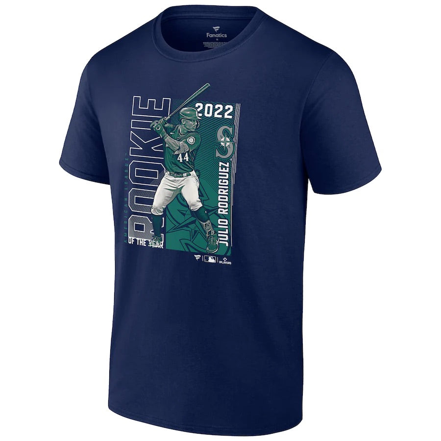 Julio Rodriguez 2022 Rookie Of The Year Navy Shirt