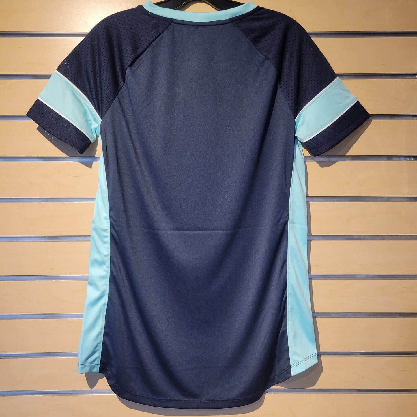 Women's Kraken Navy Hero Lace-Up V-Neck Shirt