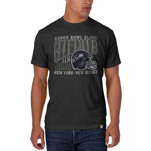 Seahawks Super Bowl XLVIII Champions Grey Tee