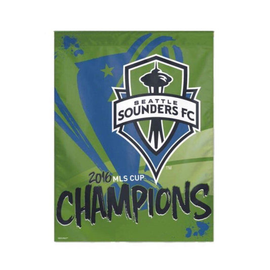 Sounders 2016 MLS Cup Champions Vertical Flag