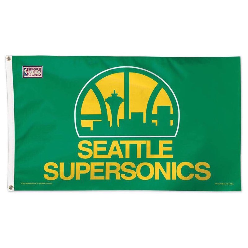 Sonics 3x5 Retro Deluxe Flag
