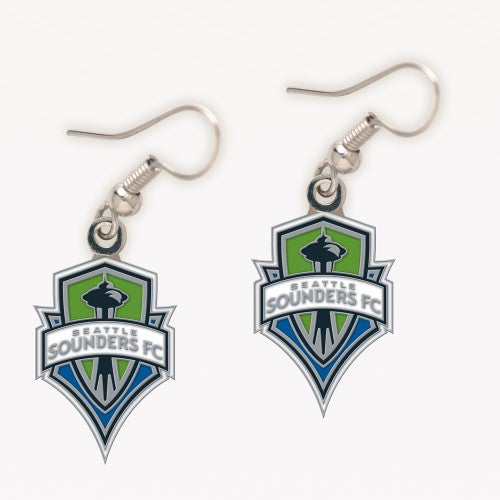 Sounders Logo Dangle Earrings (Old Logo)