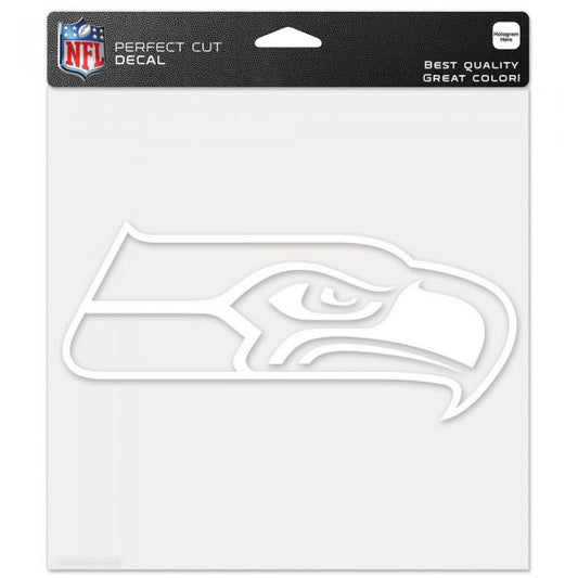 Seahawks Perfect Cut White 8x8 Decal