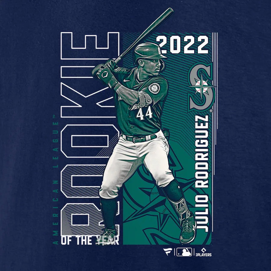 Julio Rodriguez 2022 Rookie Of The Year Navy Shirt