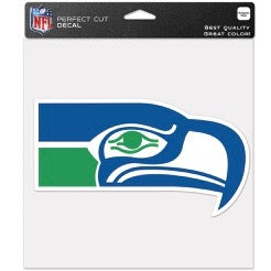 Seahawks Perfect Cut Retro 8x8 Decal