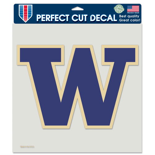 UW Huskies Perfect Cut Color 8x8 Decal