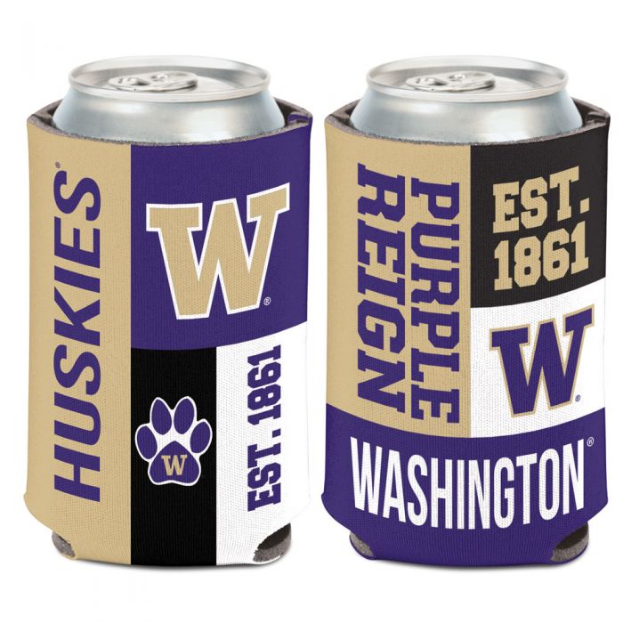 UW Huskies Block Can Cooler Koozie