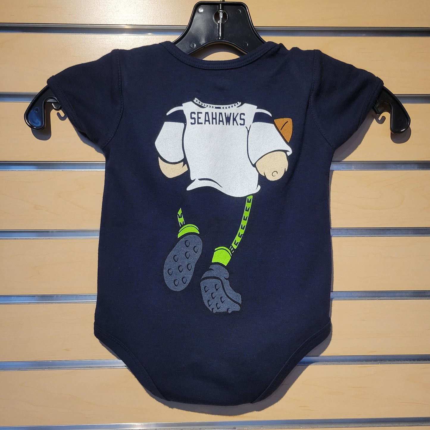 Infant Seahawks Navy Football Dreams Onesie