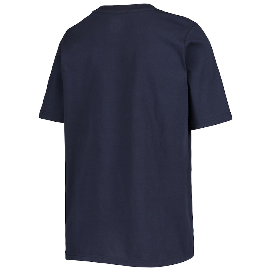 Youth Kraken Navy Primary Logo Shirt
