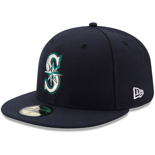 Mariners On-Field Navy Authentic Fitted Hat